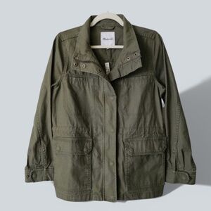 Madewell Canvas Dispatch Jacket Fatigue Green Medium